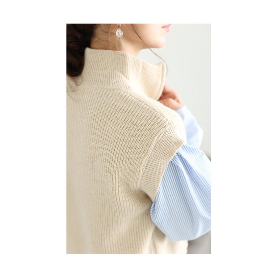 Sawa a la mode レディース トップス ベスト ニット 黒 ブラック Sawa a la mode レディース トップス ベスト ニット 黒 ブラック