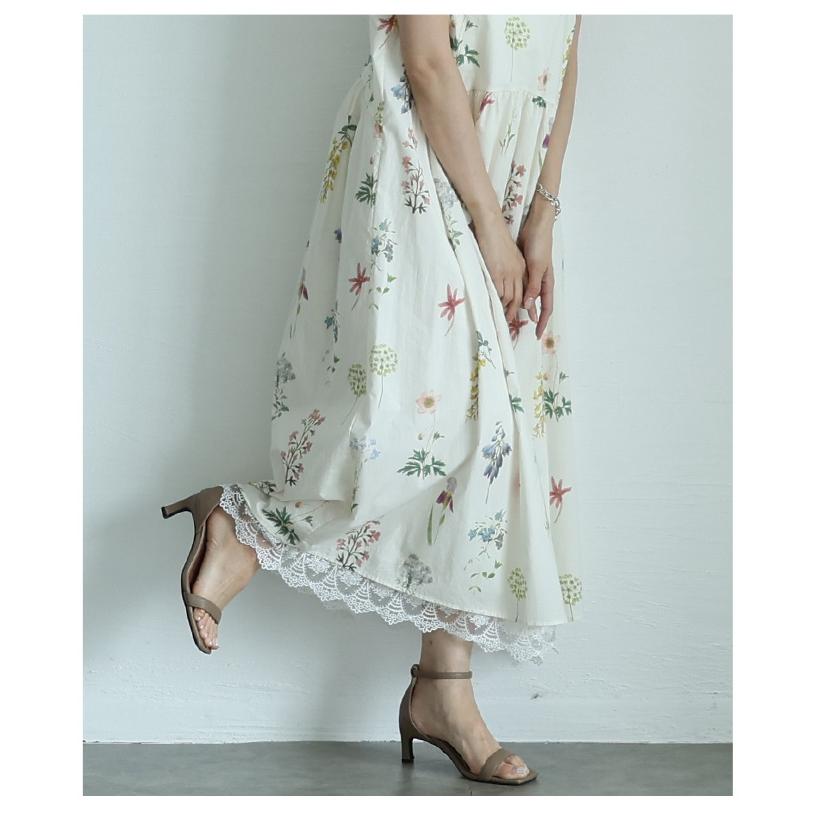 Sawa a la mode ワンピース レディース 花柄 ノースリーブ