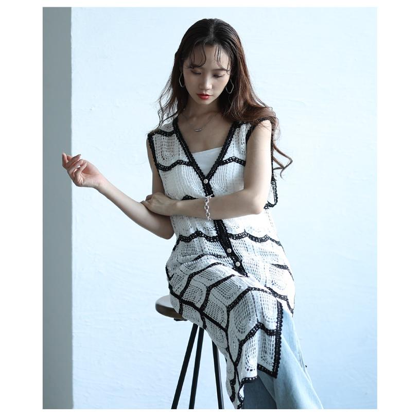 Sawa a la mode（サワアラモード） レディース ワンピース ジレ ベスト
