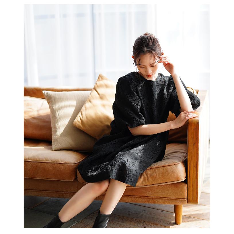 Sawa a la mode レディース ワンピース チュニック 黒 ホワイト Sawa a la mode レディース ワンピース チュニック 黒 ホワイト