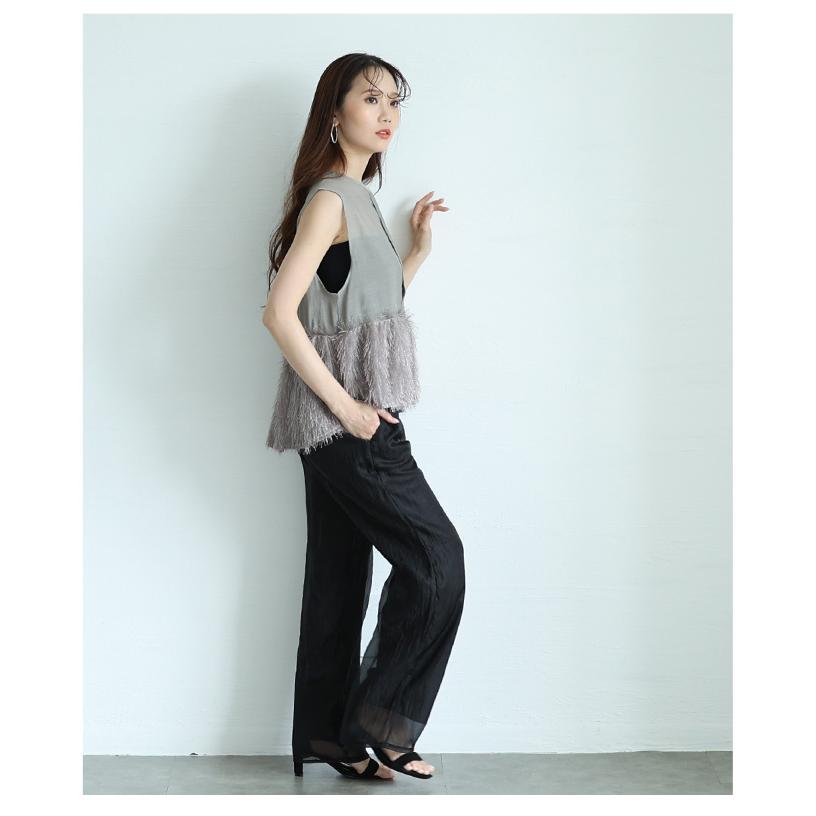 プラダ　ノースリーブブラウス　シャツ　ベスト　ミニマル　モード　Opium Sawa a la mode（サワアラモード） レディース トップス ブラウス 異