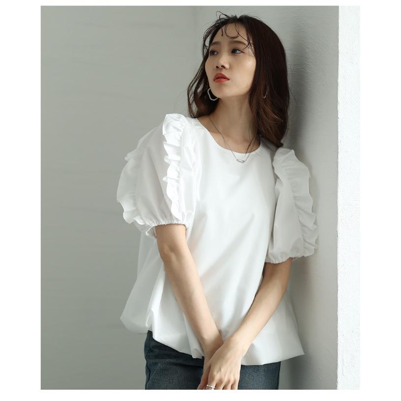 美品　アドーア　ホワイト ゆったりブラウス　トップス 半袖　38 シンプル 楽天市場】【SALE／50%OFF】2WAYストレッチジョーゼットブラウス