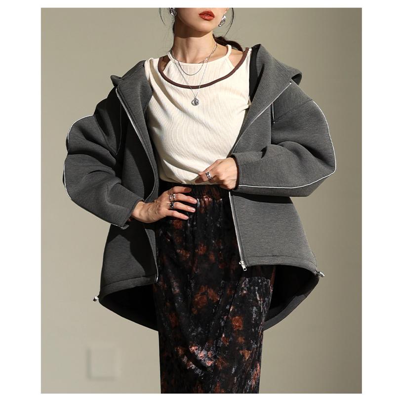 Sawa a la mode（サワアラモード） レディース アウター ジップアップ 
