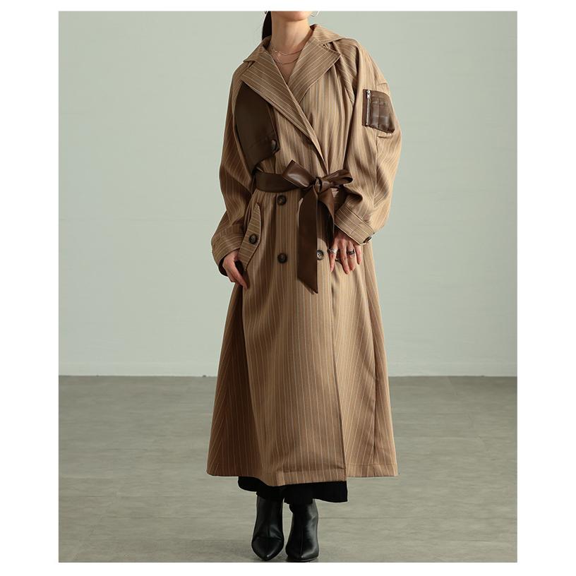 ペリーチェモーダ ミンク ブラウン系 コート L相当 七分袖 AA241 Sawa a la mode（サワアラモード） レディース アウター コート