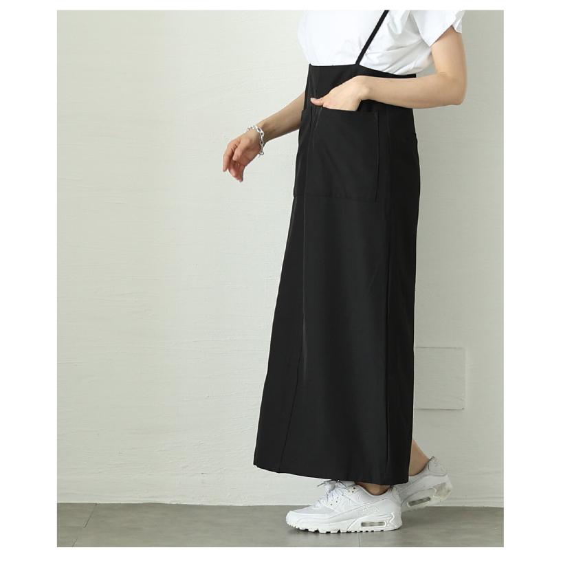 レディース ワンピース サロペット ジャンパースカート 黒 ブラック グレー ロング キャミワンピ 夏服 大人可愛い きれいめ 30代 40代 50代 女性 サワアラモードの画像