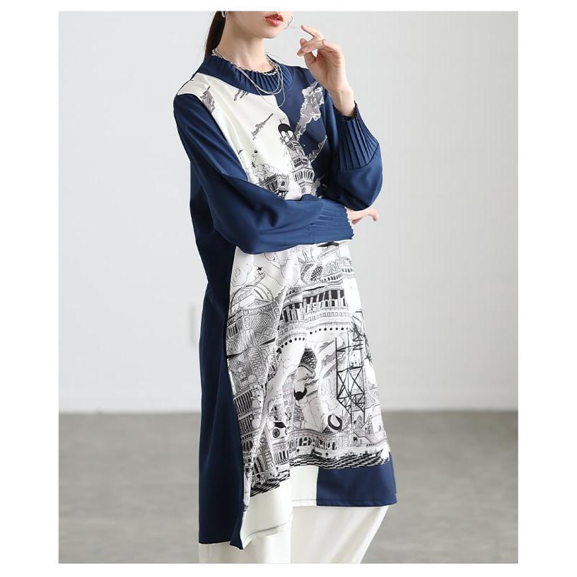 Sawa a la mode（サワアラモード） レディース チュニック プリント