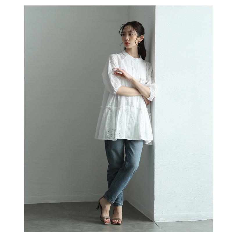 Sawa a la mode レディース チュニック ブラウス シャツ 黒 白 Sawa a la mode レディース チュニック ブラウス シャツ 黒 白