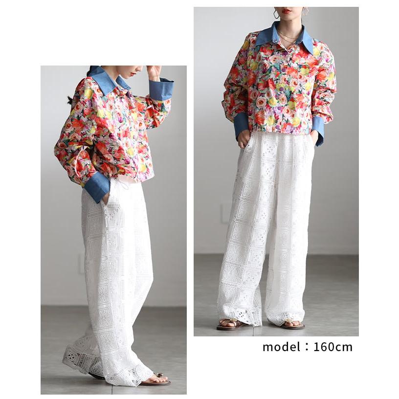 Sawa a la mode（サワアラモード） レディース トップス 長袖 フラワー