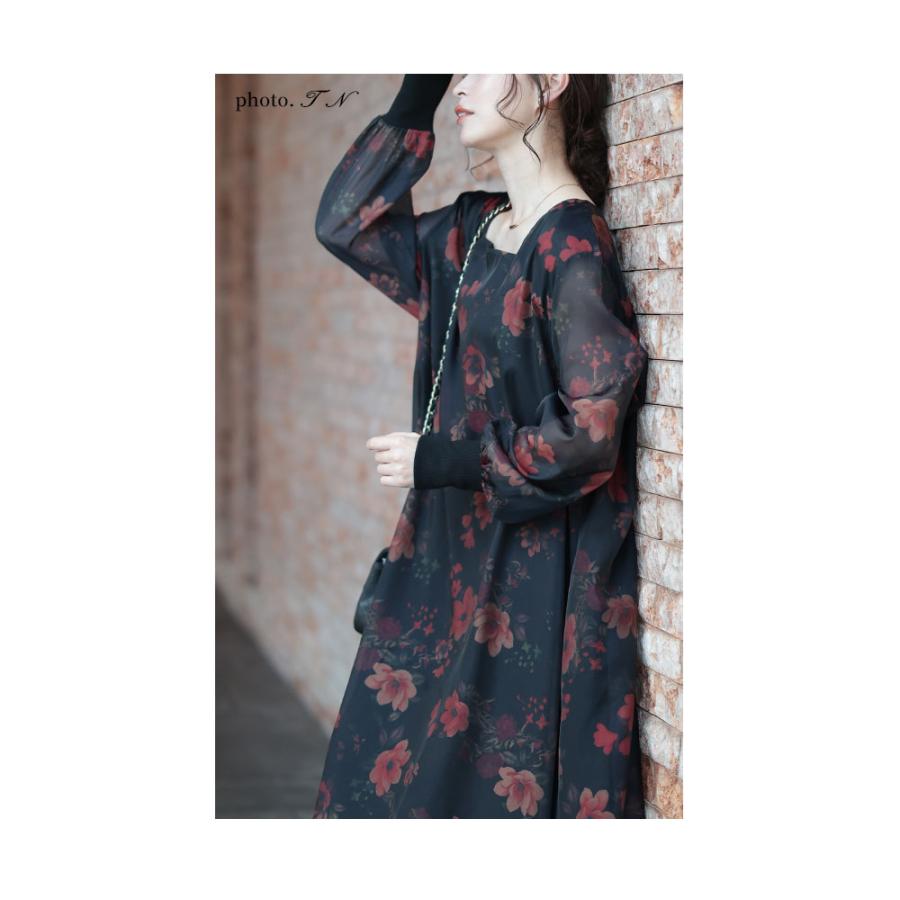 Sawa a la mode レディース ワンピース ドレス 黒 ブラック 長袖 Sawa a la mode レディース ワンピース ドレス 黒 ブラック 長袖