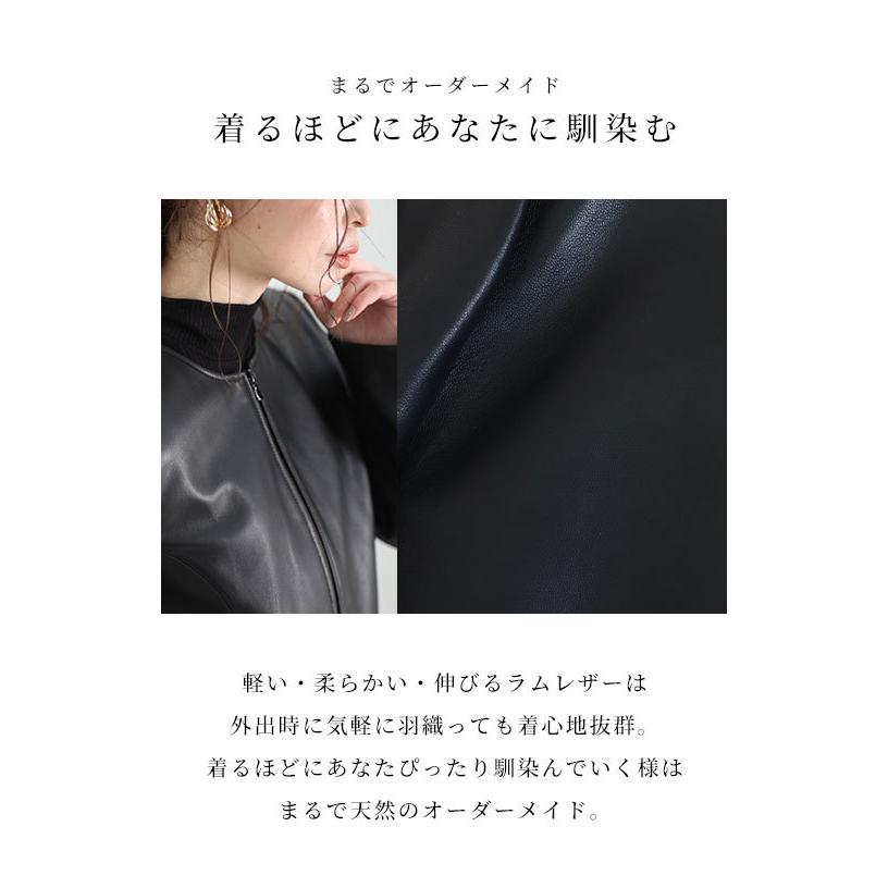 Sawa a la mode レディース アウター ジャケット レザー 黒
