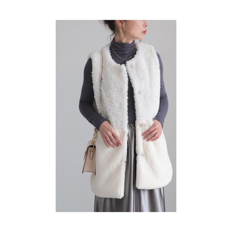 Sawa a la mode レディース アウター ベスト ファーベスト ジレ Sawa a la mode レディース アウター ベスト ファーベスト ジレ