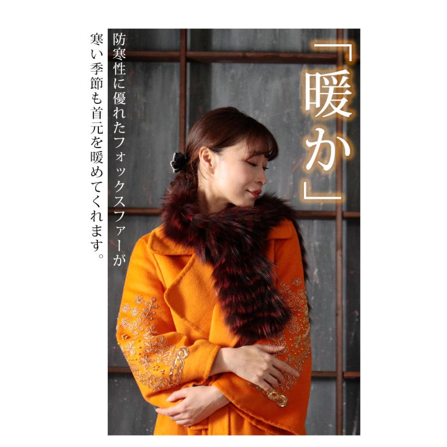 Sawa a la mode レディース 小物 マフラー ファー 赤 レッド Sawa a la mode レディース 小物 マフラー ファー 赤 レッド
