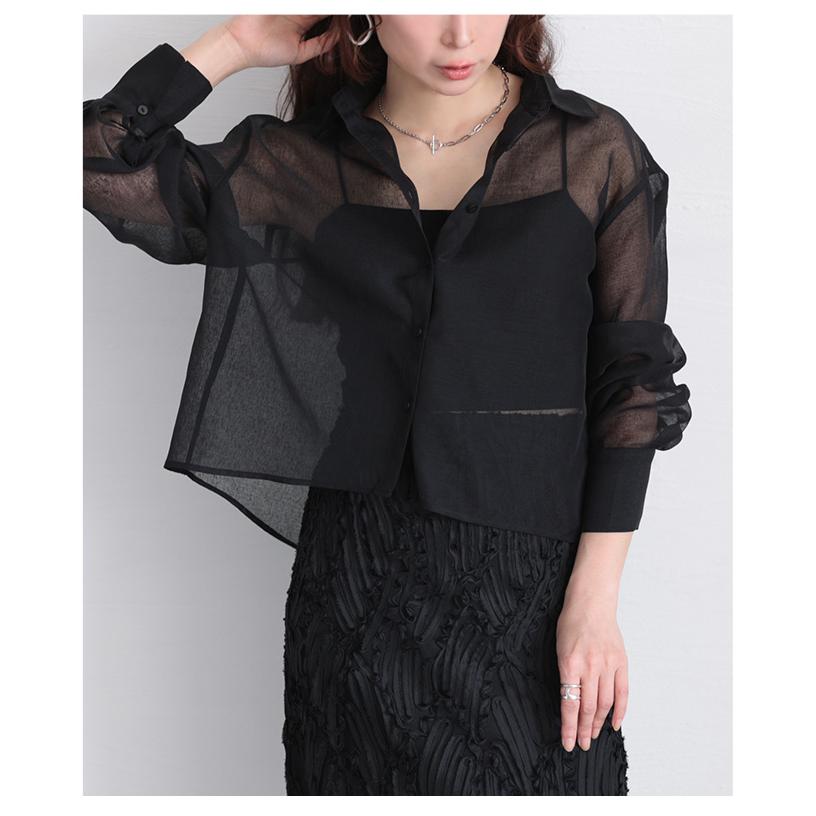 ✨新品❤️トーガアーカイブ 総レース　シャツ　ブラウス　長袖　ドレスシャツ　大きめ 楽天市場】シャツ レディース ブラウス トップス ボタンシャツ