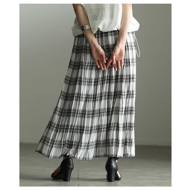 スカート レディース ボトムス ロング丈 ウエストゴム 細見え 楽ちん カジュアル 春 夏 春服 夏服 大人可愛い 大人 可愛い 30代 40代 50代 60代 アラモー 爆買の画像