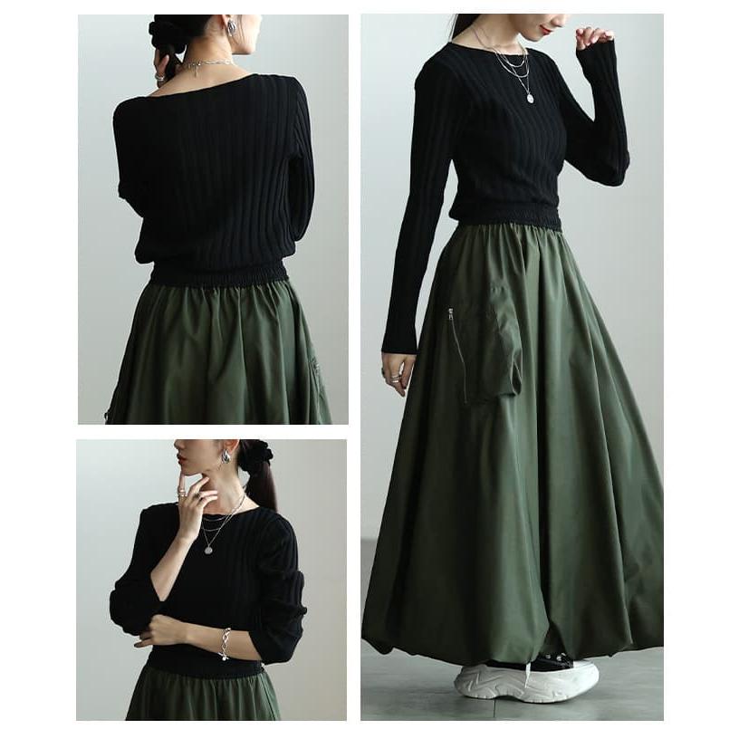 Sawa a la mode（サワアラモード） レディース トップス 長袖 リブ