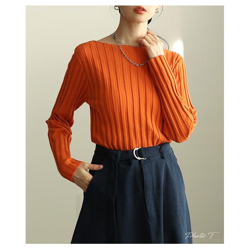 Sawa a la mode（サワアラモード） レディース トップス 長袖 リブ