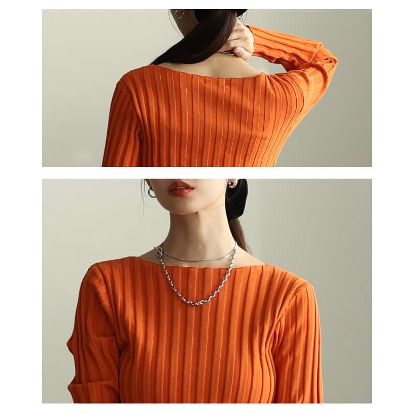 Sawa a la mode（サワアラモード） レディース トップス 長袖 リブ