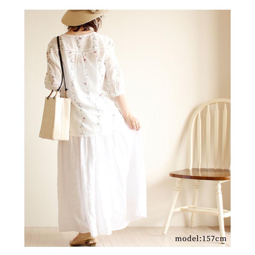 Sawa a la mode（サワアラモード） レディース トップス 半袖 5分袖 花