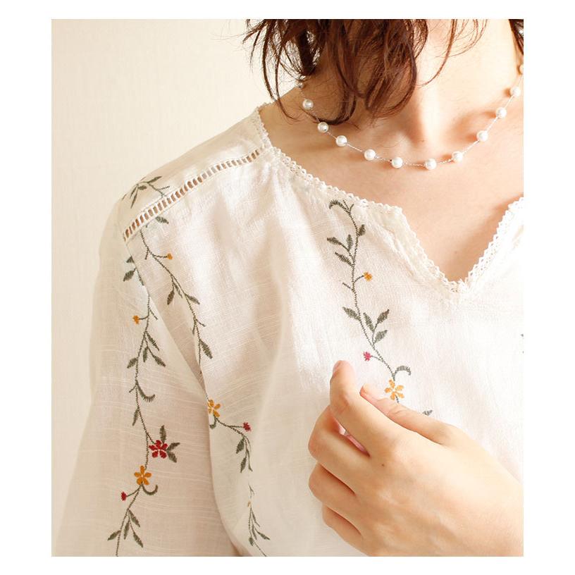 Sawa a la mode（サワアラモード） レディース トップス 半袖 5分袖 花