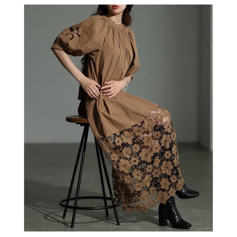 Sawa a la mode（サワアラモード） ワンピース レディース 花柄 レース