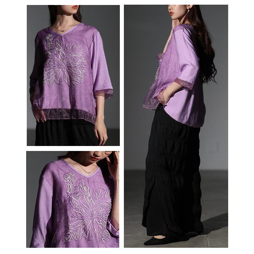 美品　近年　人気花柄 アンサンブル長袖 　黒と紫 美品 近年 人気花柄 アンサンブル長袖 黒と紫 楽天市場】花柄