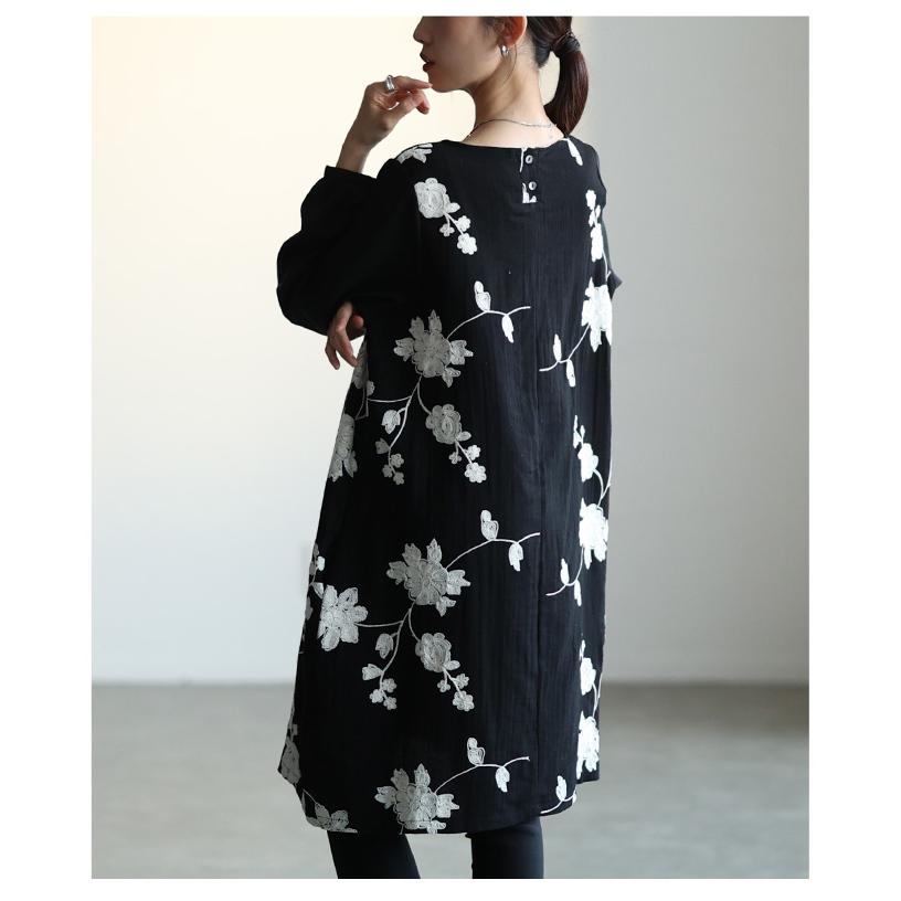 Sawa a la mode（サワアラモード） ワンピース チュニック ブラック 黒