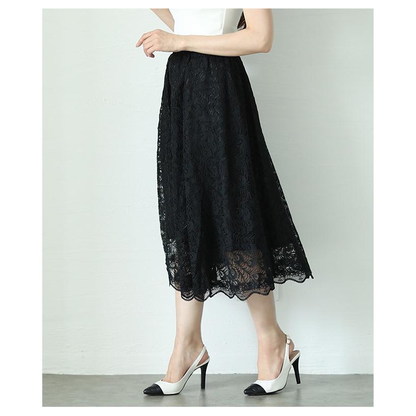 Sawa a la mode（サワアラモード） スカート クロップド丈 レース 花柄