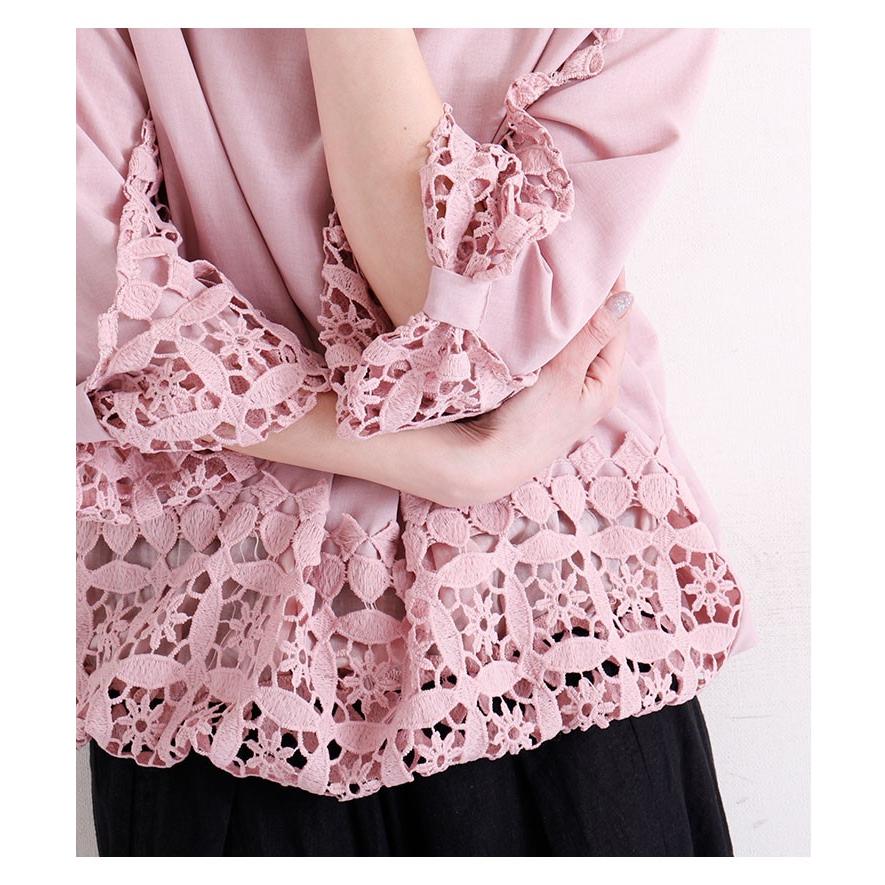 Sawa a la mode トップス シャツ カットソー レース リボン Sawa a la mode トップス シャツ カットソー レース リボン