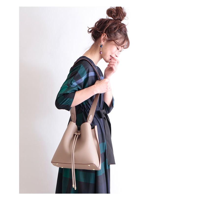 新商品♡チェック柄 切り替えロングワンピース プルオーバー カジュアル コーデ Sawa a la mode ワンピース ネイビー 7分袖 チェック柄 春 秋