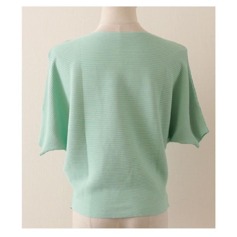 春コーデ トップス グリーン 半袖 ドルマンスリーブ リブ 春 夏 秋 お洒落 綺麗め レディース レディス サワアラモード 大人 可愛い 洋服 30代 40代 50代 60代 Mode 6108 Sawa A La Mode サワアラモード 通販 Yahoo ショッピング