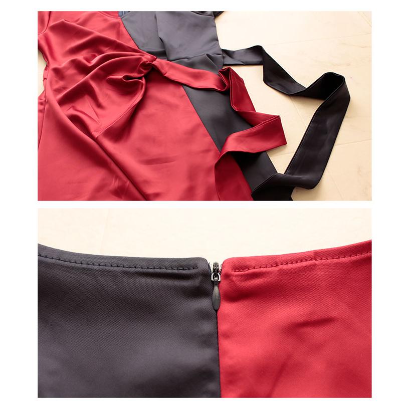 半袖ワンピース ワンピース 半袖 ボルドー サテン ロング バイカラー ブラック 夏服 レディース レディス サワアラモード 大人 可愛い 洋服 30代 40代 50代 60代 Mode 6463 Sawa A La Mode サワアラモード 通販 Yahoo ショッピング