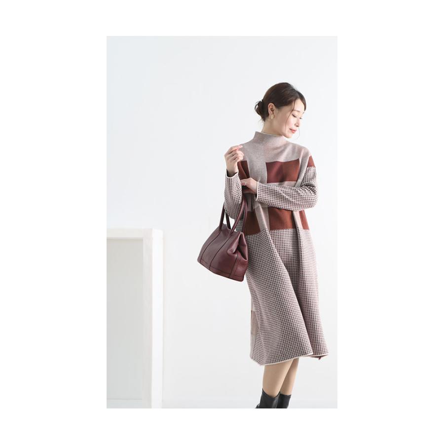 45rpm◇シャツワンピース/FREE/--/KHK/総柄// 45rpm ワンピースの