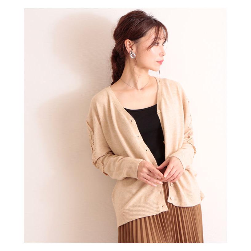 レディース トップス カーディガン ベージュ 長袖 春 秋 冬 お洒落 綺麗め オフィスカジュアル 大人可愛い 大人 可愛い 30代 40代 50代 60代 サワアラモード Mode 6695 Sawa A La Mode サワアラモード 通販 Yahoo ショッピング