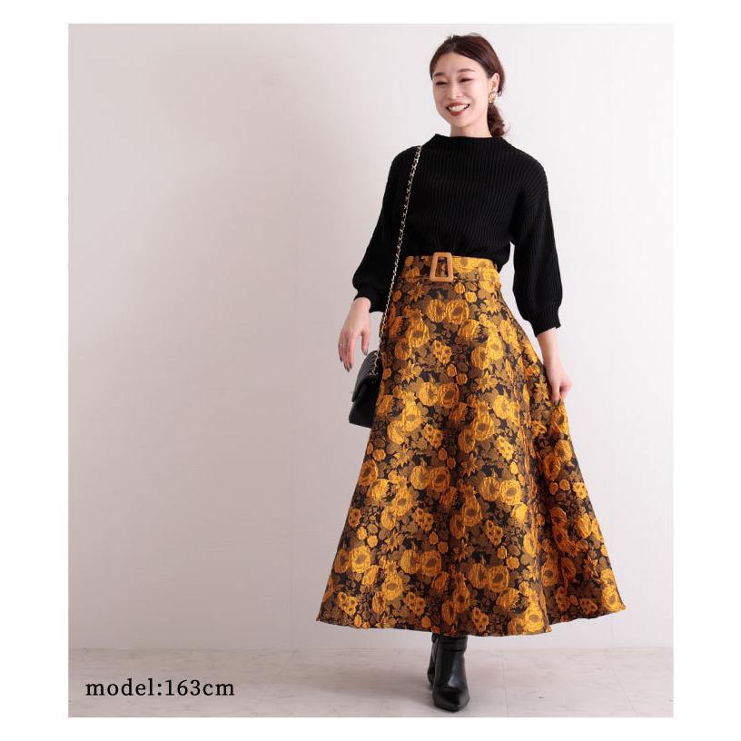 スカート レディースカート レディース レディス ロングスカート マキシスカート 花 フラワー ジャガード サワアラモード 大人 可愛い 洋服 30代 40代 50代 60代 Mode 6766 Sawa A La Mode サワアラモード 通販 Yahoo ショッピング