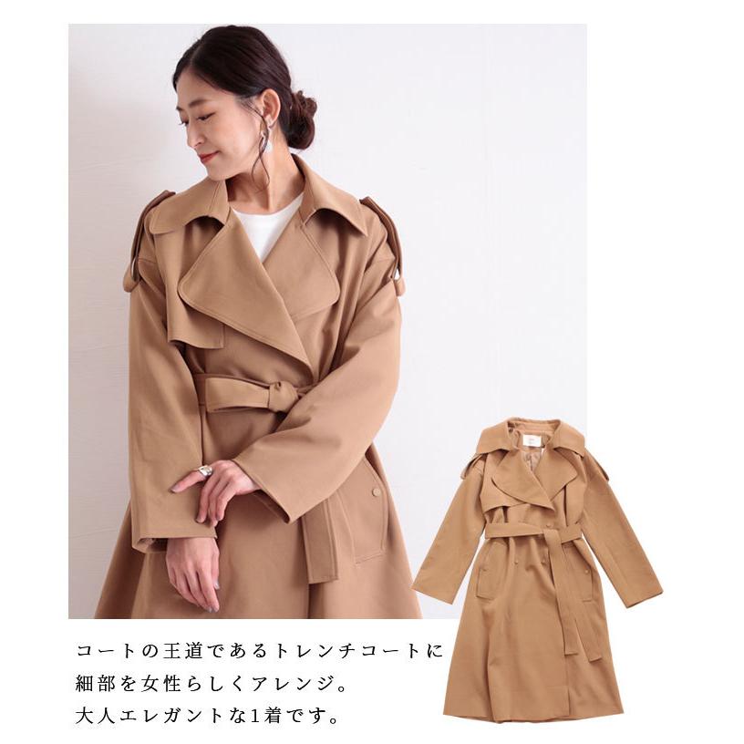 レディース コート アウター トレンチコート 秋 秋服 冬 冬服 通勤着 オフィスカジュアル 通勤 大人可愛い 大人 可愛い 30代 40代 50代 60代 サワアラモード Mode 6809 Sawa A La Mode サワアラモード 通販 Yahoo ショッピング