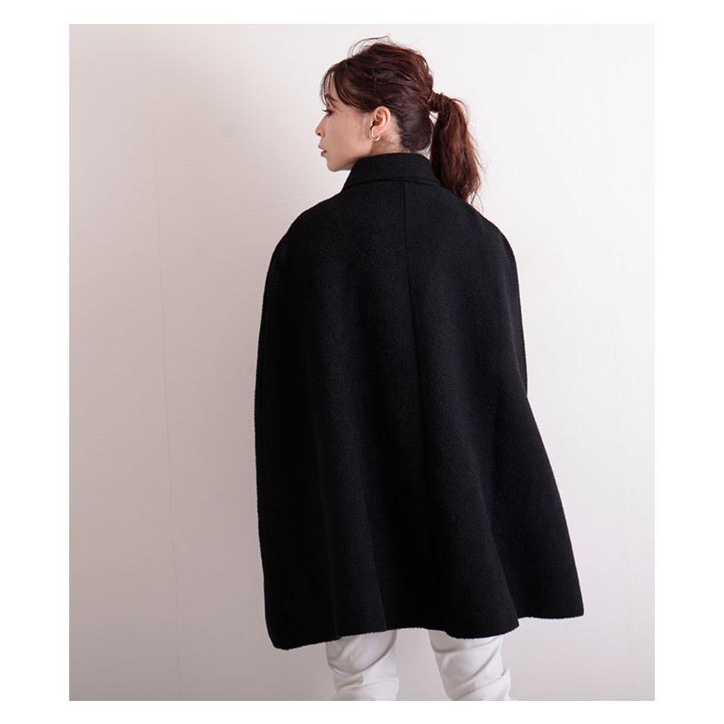 レディース アウター コート ポンチョ ブラック 春 秋 冬 お洒落 綺麗め オフィスカジュアル 大人可愛い 大人 可愛い 30代 40代 50代 60代 サワアラモード Mode 60 Sawa A La Mode サワアラモード 通販 Yahoo ショッピング