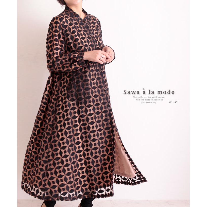 直販特注 レディース ワンピース ロングシャツ 長袖 ロング丈 ブラック 黒 格子 シャツワンピース 羽織り 春 秋 冬 サワアラモード 大人 可愛い 洋服 30代 40代 50代 60代 特価販売中 Www Superavila Com