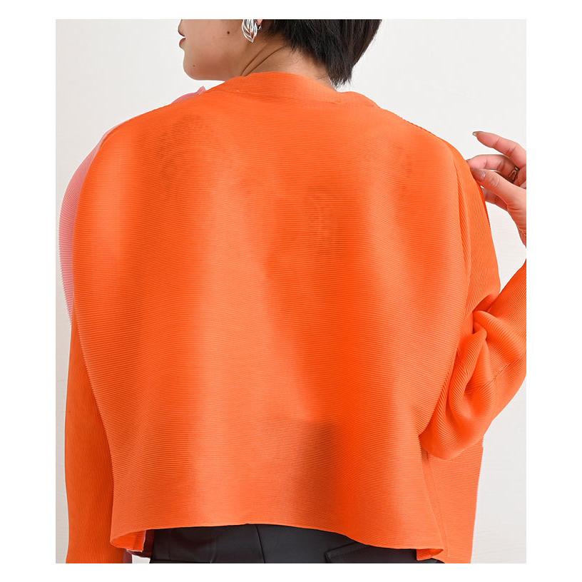 レディース トップス イエロー オレンジ 長袖 バイカラー 春 秋 お洒落 綺麗め オフィスカジュアル 大人可愛い 大人 可愛い 30代 40代 50代 60代 サワアラモード Mode 6993 Sawa A La Mode サワアラモード 通販 Yahoo ショッピング