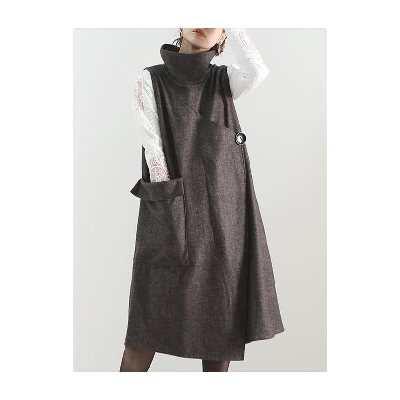 Sawa a la mode レディース ワンピース チュニック グレー Sawa a la mode レディース ワンピース チュニック グレー