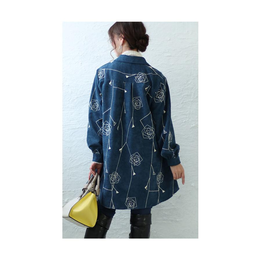 soe 花柄刺繍　コーデュロイブルゾン soe 花柄刺繍 コーデュロイブルゾン