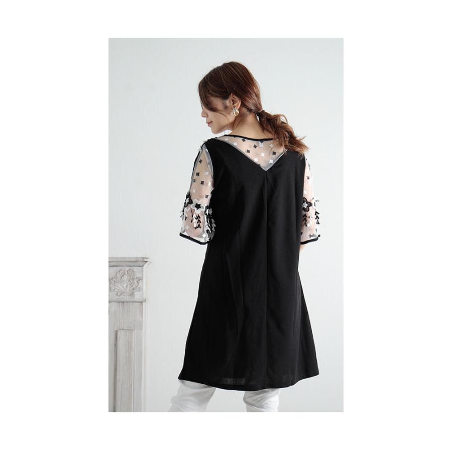 Sawa a la mode レディース トップス チュニック 黒 ブラック 5