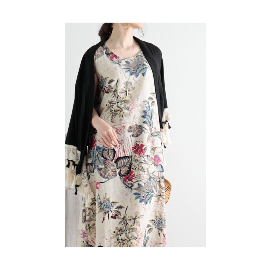 Sawa a la mode レディース ワンピース 花柄 ロング丈 Sawa a la mode レディース ワンピース 花柄 ロング丈