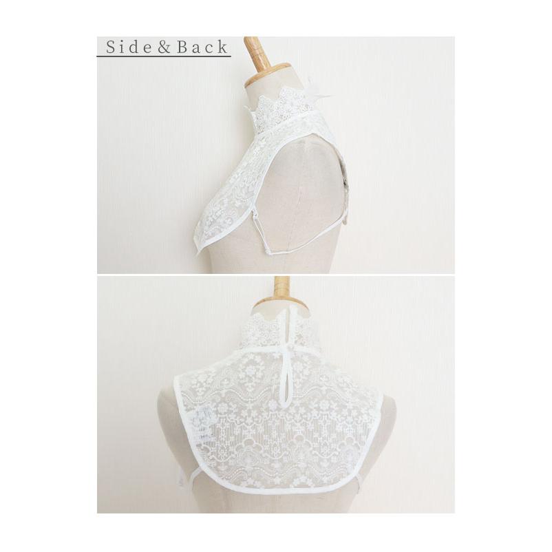 Sawa a la mode レディース 小物 付け襟 白 ホワイト 上品 刺繍 Sawa a la mode レディース 小物 付け襟 白 ホワイト 上品 刺繍
