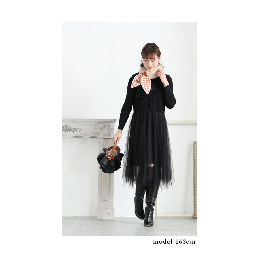 Sawa a la mode レディース 小物 マフラー ストール 黒 ティ Sawa a la mode レディース 小物 マフラー ストール 黒 ティ