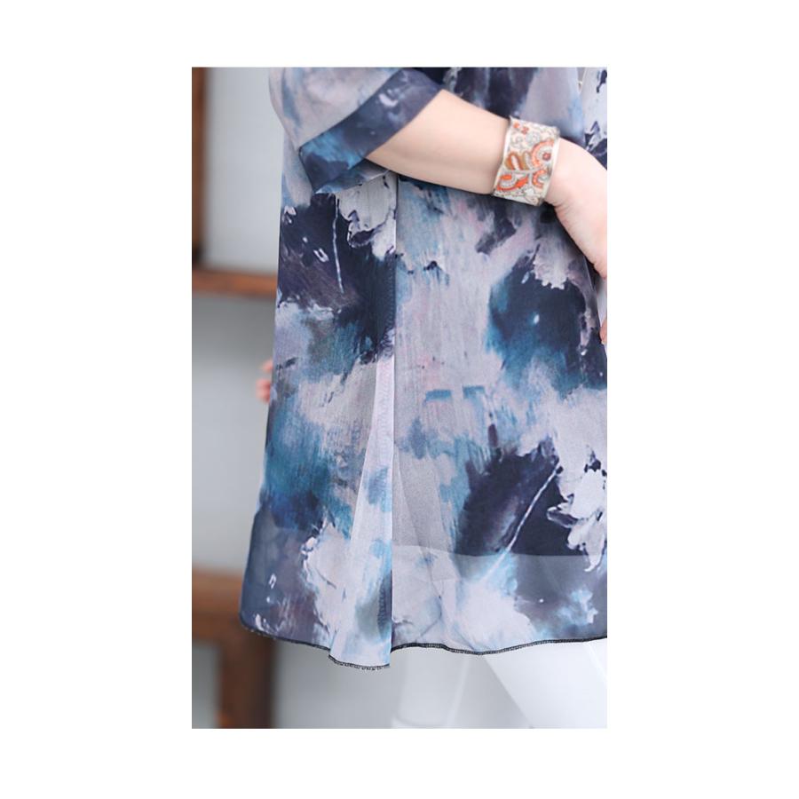 Sawa a la mode（サワアラモード） レディース トップス チュニック 青 