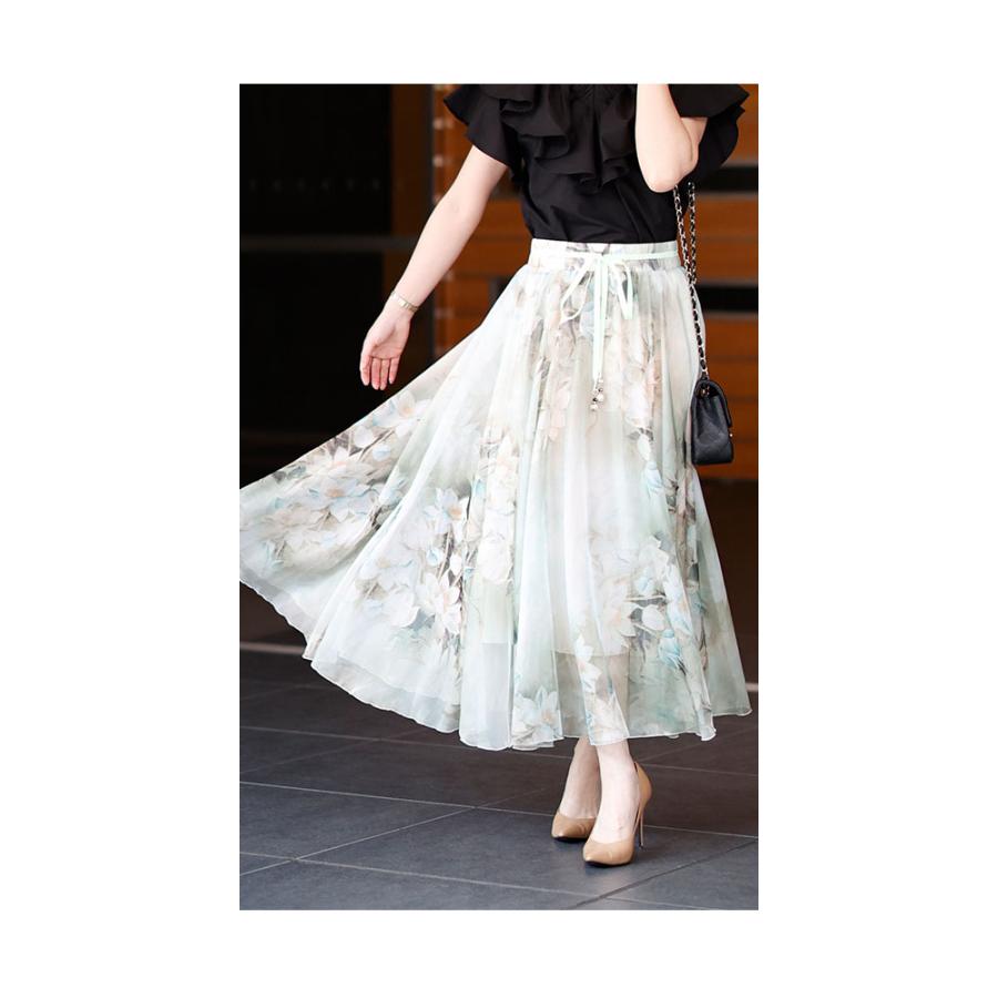 Sawa a la mode レディース ボトムス スカート 青 ブルー 緑 Sawa a la mode レディース ボトムス スカート 青 ブルー 緑