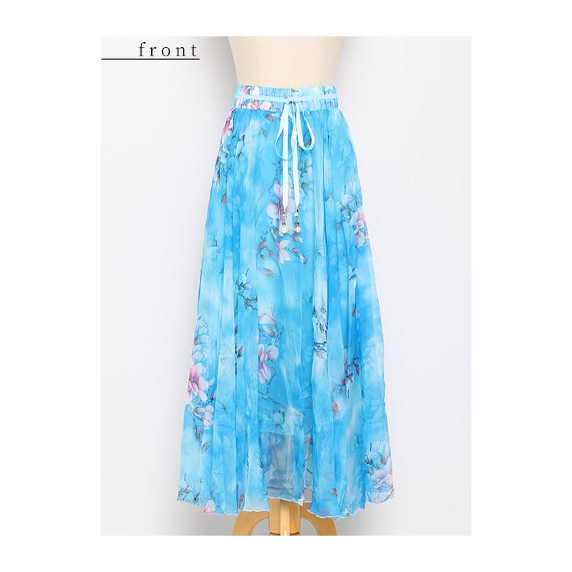 Sawa a la mode レディース ボトムス スカート 青 ブルー 緑 Sawa a la mode レディース ボトムス スカート 青 ブルー 緑