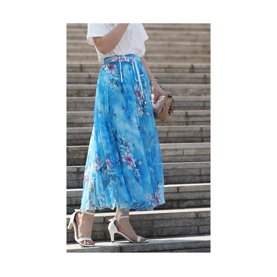 Sawa a la mode レディース ボトムス スカート 青 ブルー 緑 Sawa a la mode レディース ボトムス スカート 青 ブルー 緑