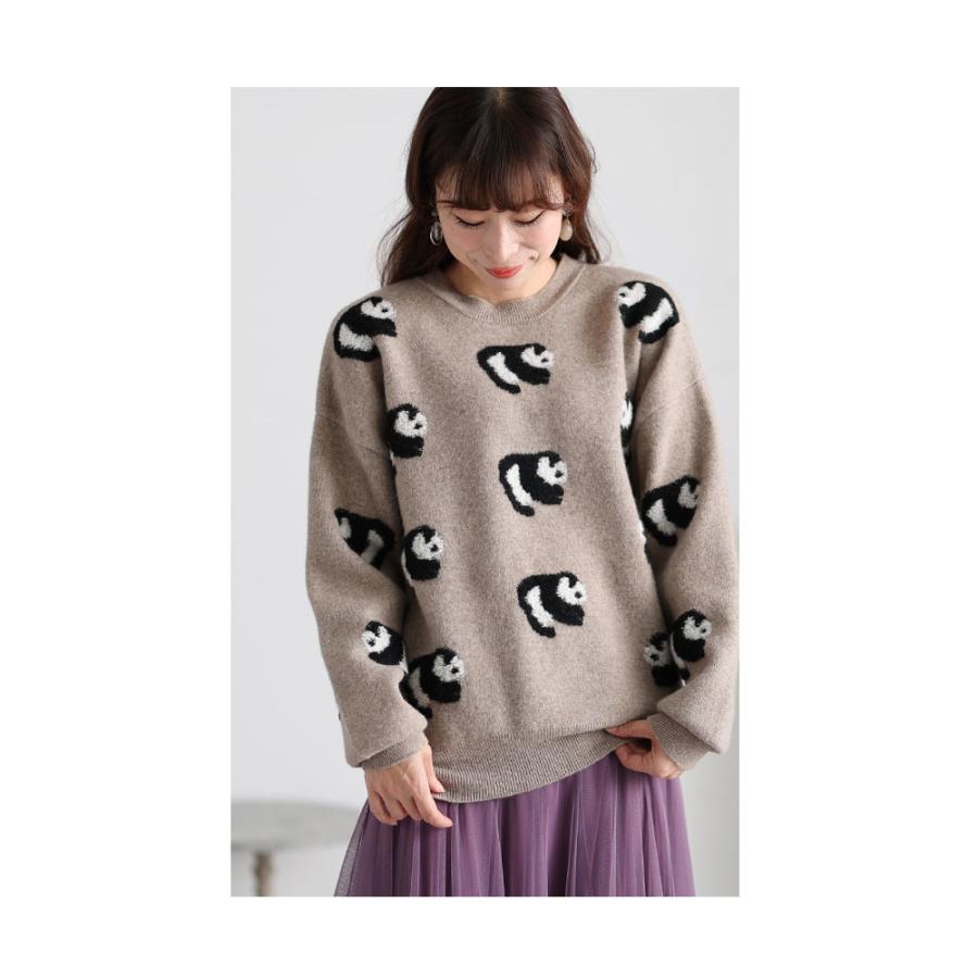 Sawa a la mode レディース トップス ニット セーター 茶 Sawa a la mode レディース トップス ニット セーター 茶