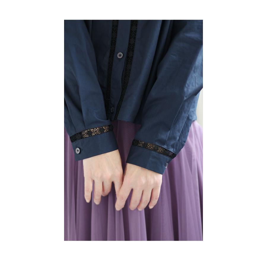Sawa a la mode レディース トップス ブラウス シャツ 紺 Sawa a la mode レディース トップス ブラウス シャツ 紺